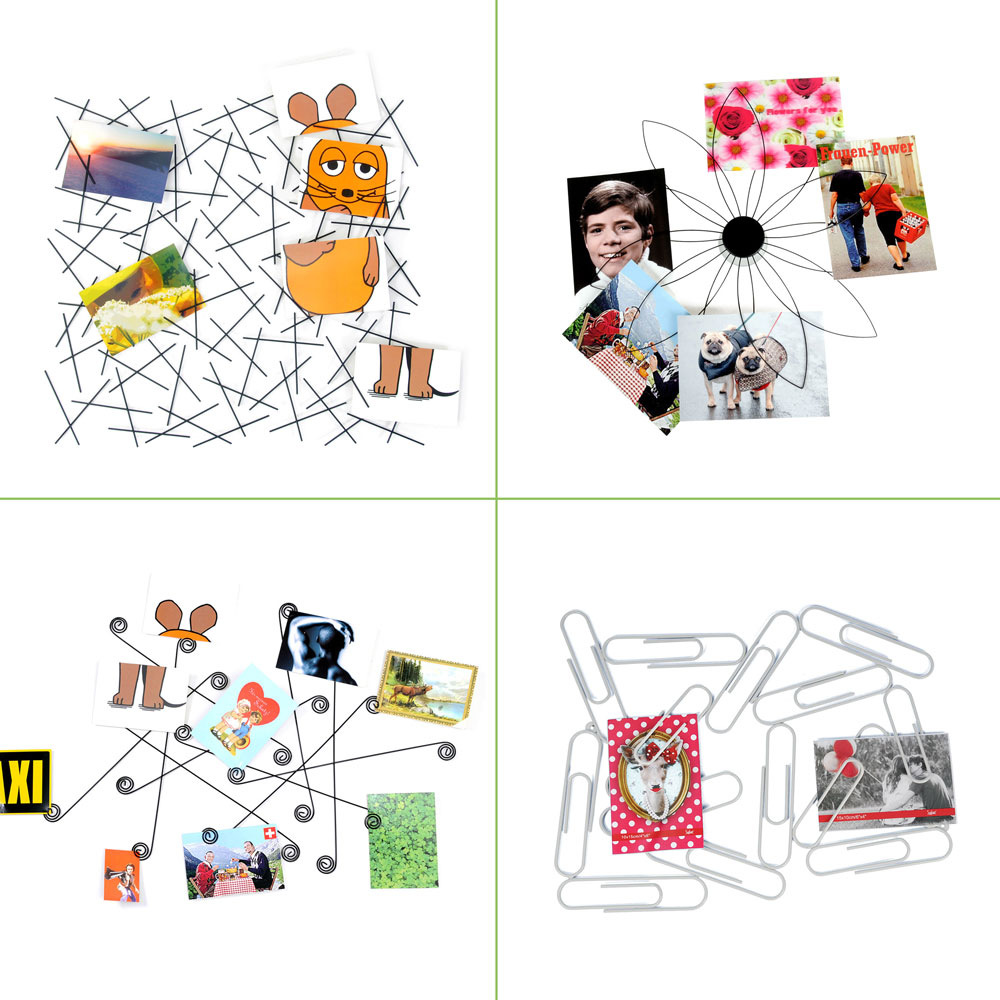Kartenhalter für die Wand, Fotohalter, verschiedene Designs in weiß oder schwarz