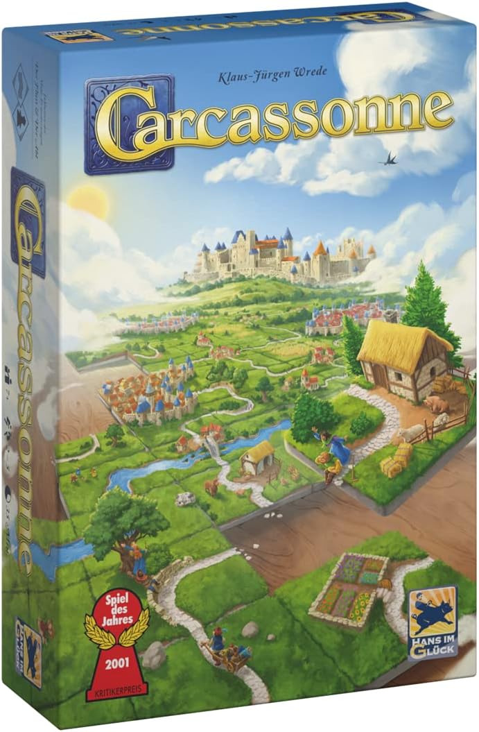 Hans im Glück Carcassonne HIGD0112 Spielebox Familienspiel Gesellschaftsspiel Spiel Strategiespiel Taktikspiel