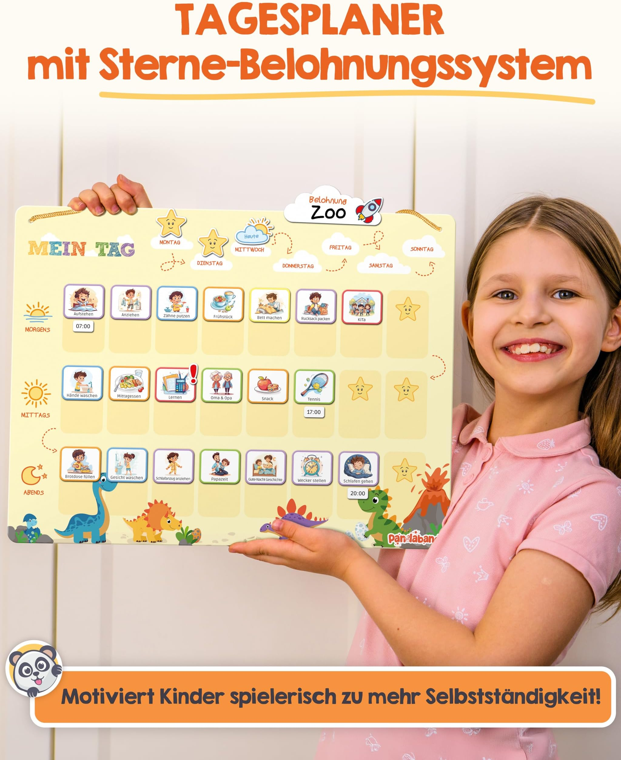 Kinderboard, Tagesplaner, Pädagogisches Spiel, Lernboard, Motivation