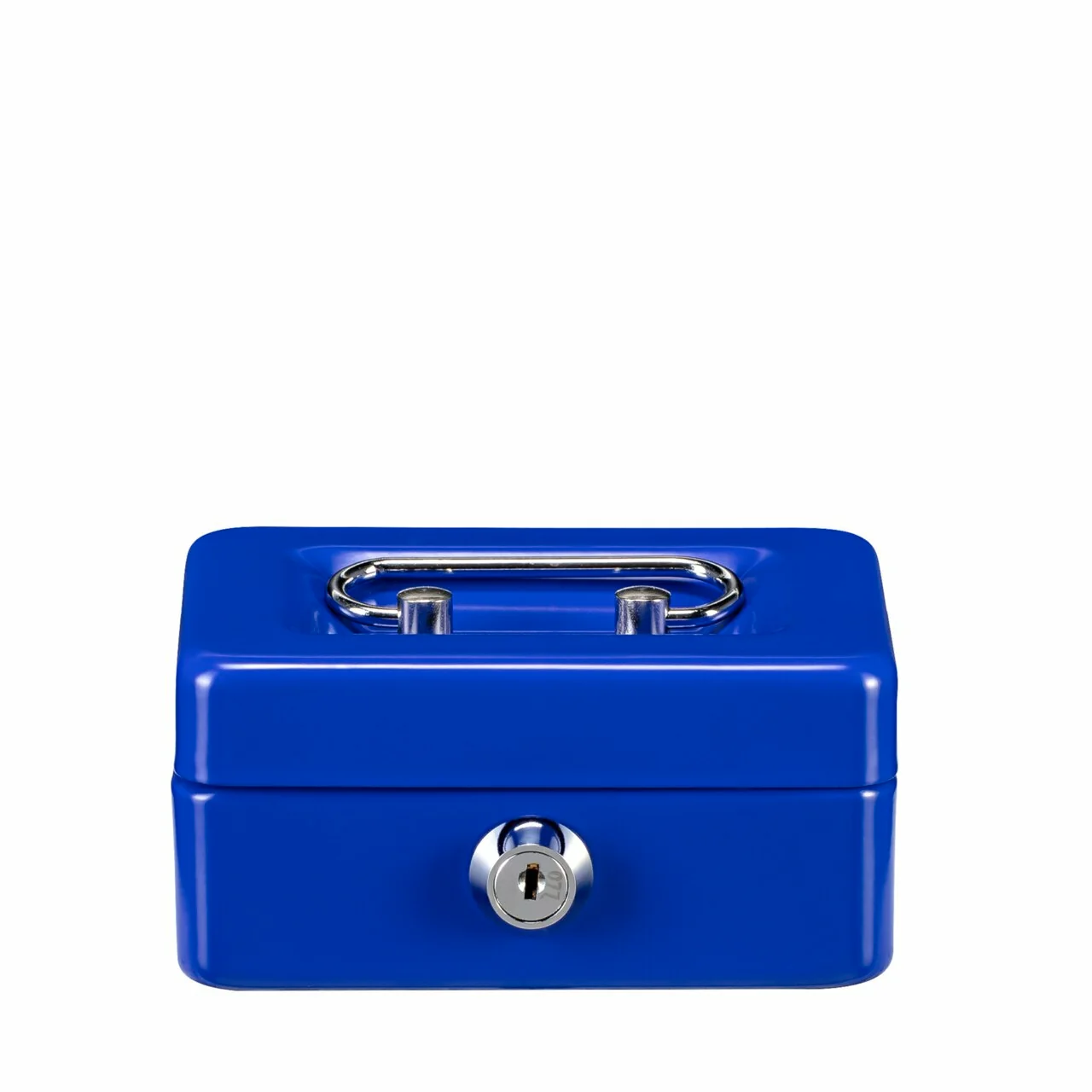 box, Geldkassette, Schliessfach, blau, Metall