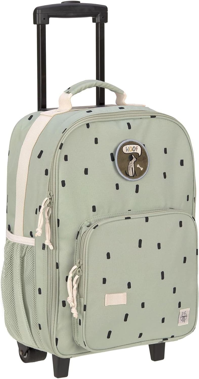 Lässig 1204007581 Trolley Happy Prints Kinderkoffer Reisekoffer Koffer olive