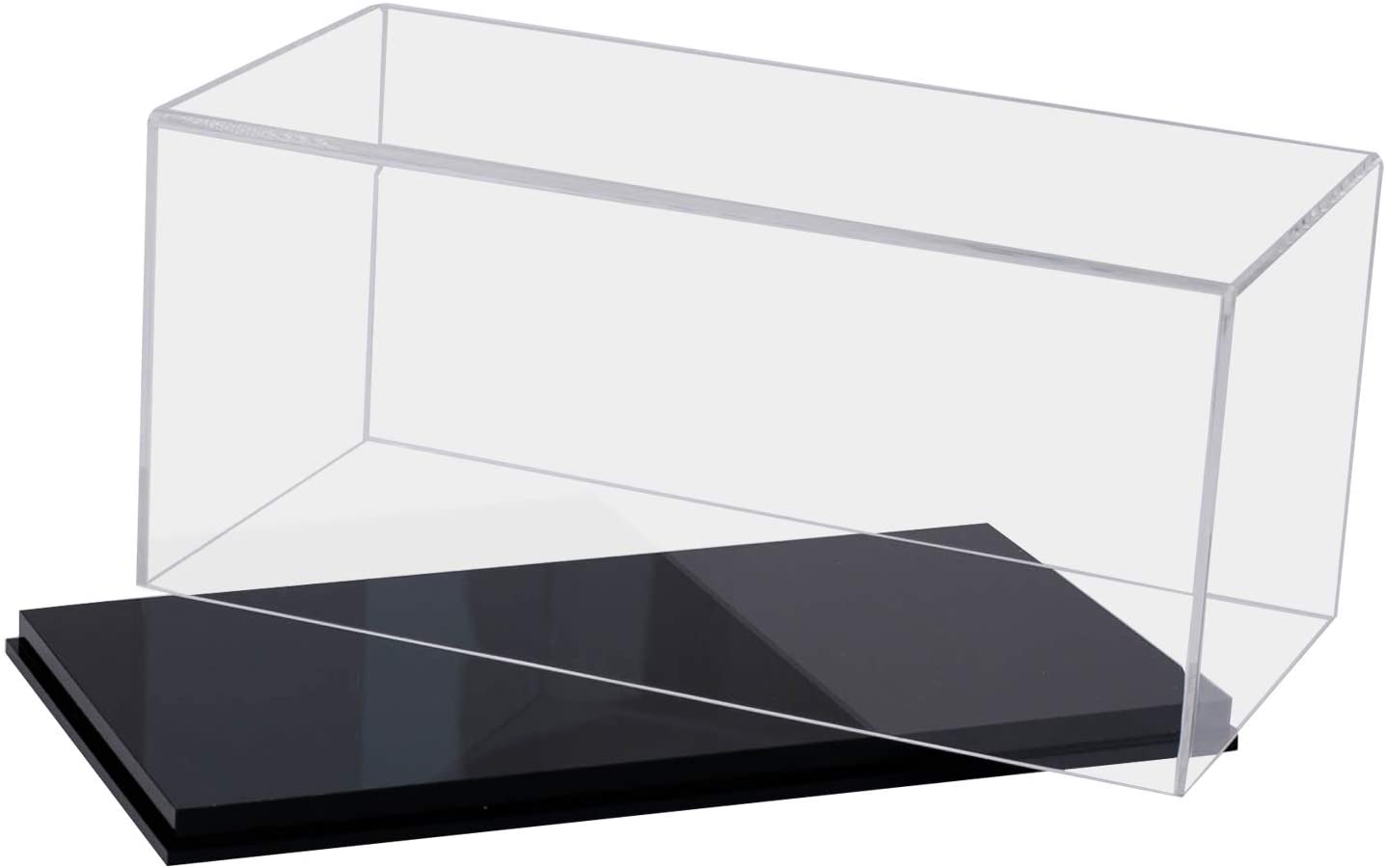 Display Case, Acrylic Box, Transparent Case, Black Base, Showcase
