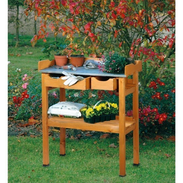 harke, pflanztisch, gartentisch, pflanzenpflanzfläche, werkbank