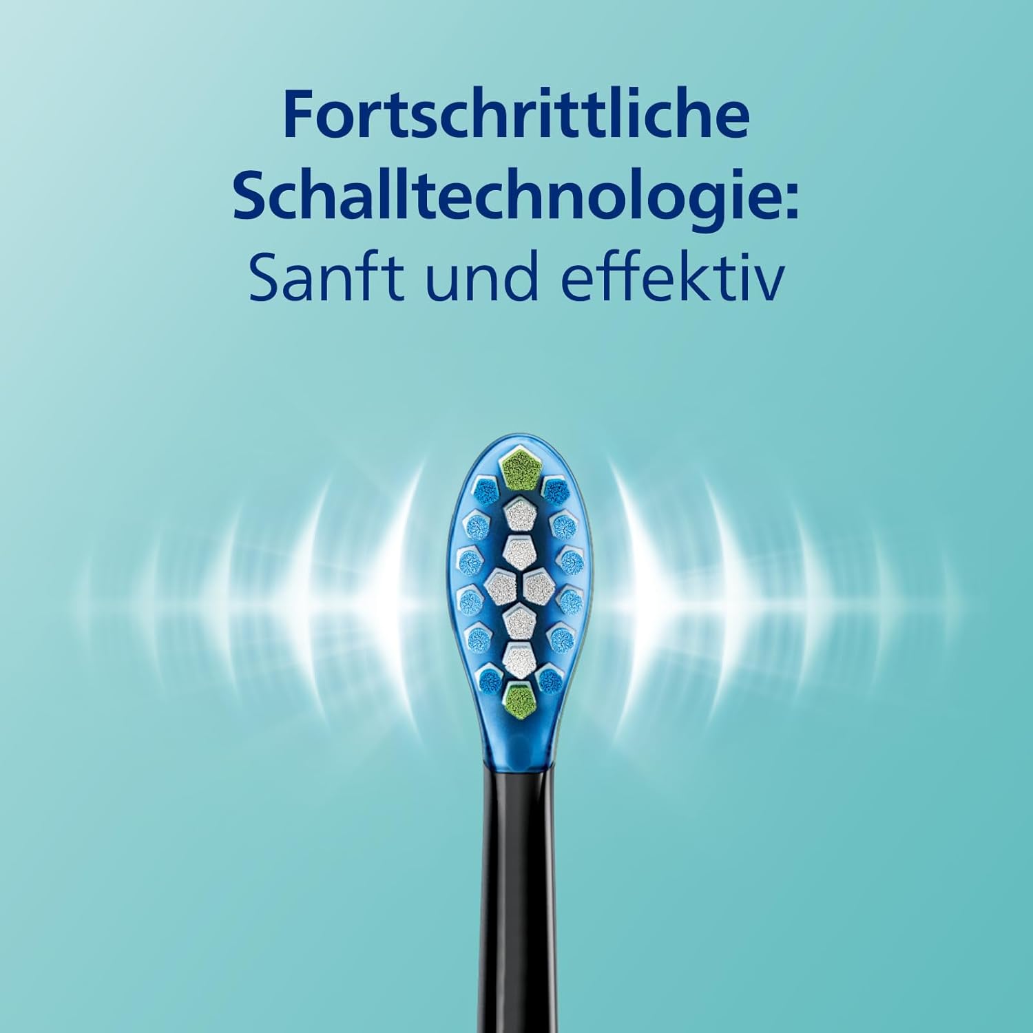 Philips Sonicare DiamondClean 9000 elektrische Zahnbürste, Schallzahnbürste mit App, Drucksensor, 4 Putzmodi, 3 Intensitätsstufen, Ladeglas und USB-Reiseetui Schwarz Modell HX9911/09