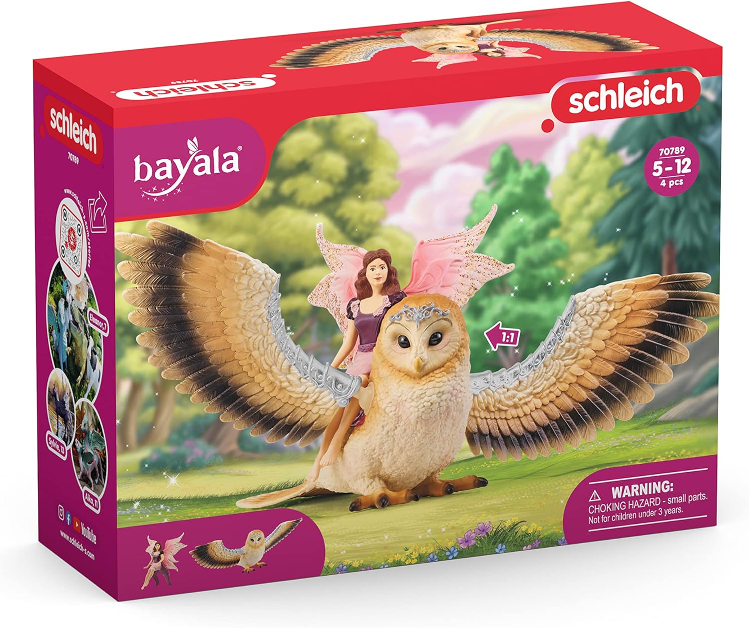 Schleich BAYALA 70789 Fliegende Fee Funkel Eule Spielset Elfen Spielset Spielfiguren