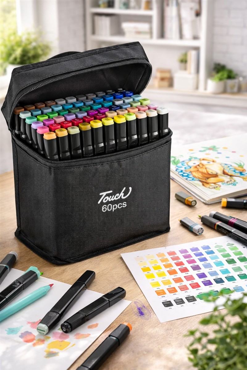 Markerpens, Marker set, Color markers, Kunstbedarf, Aufbewahrungset
