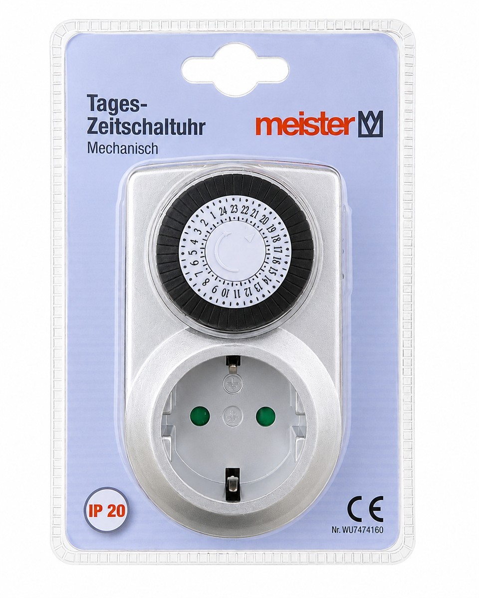 Timer, mechanisch, Steckdose, Plug-in-Timer, Wähldial