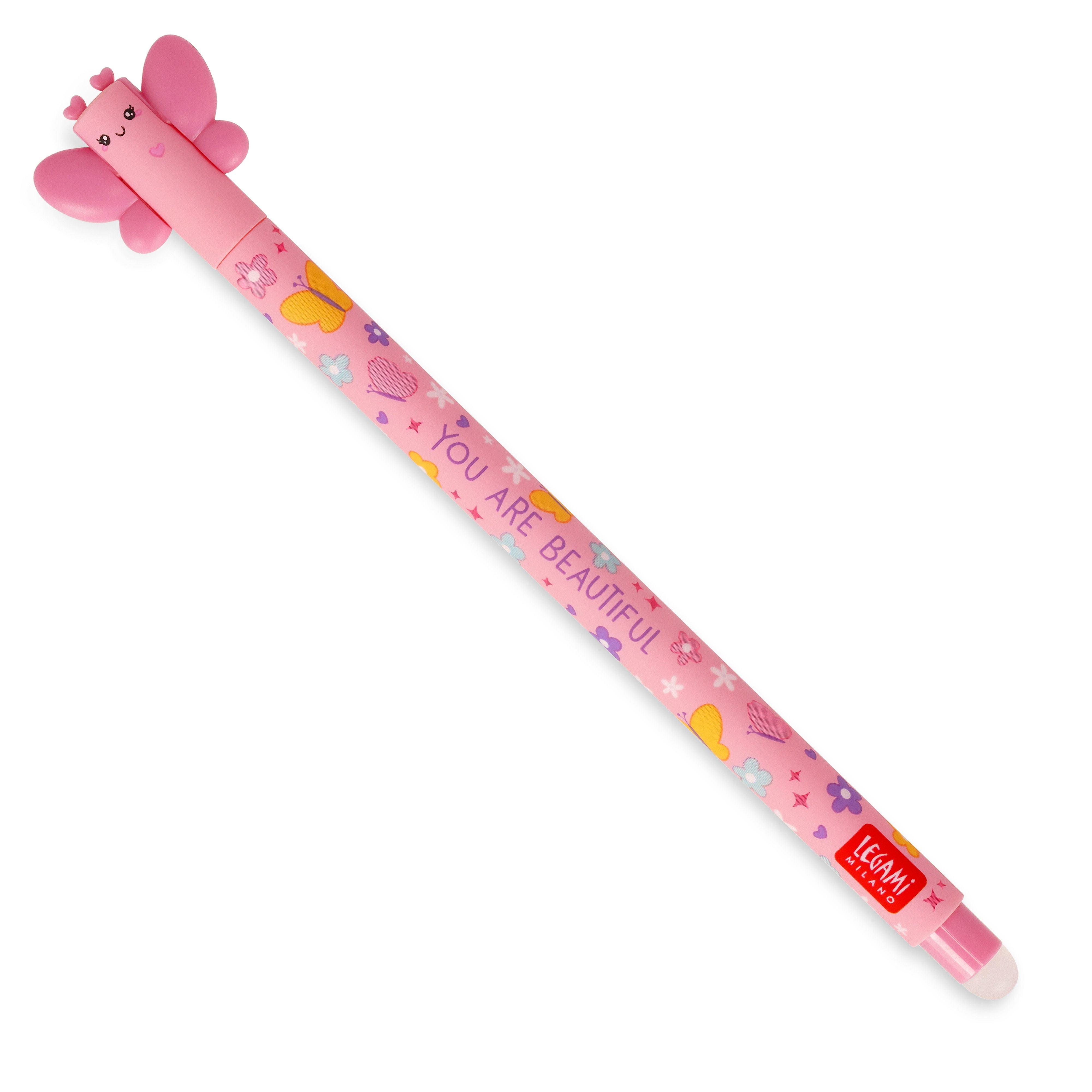 pink, stift, schmetterling, blumen, du bist schön