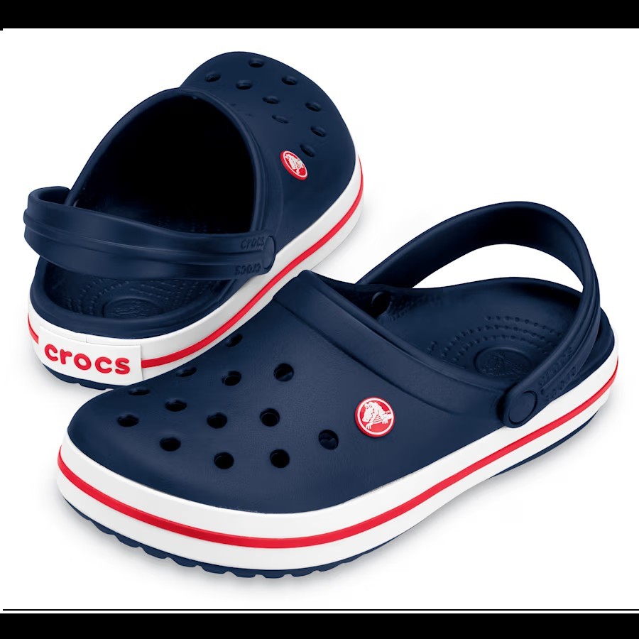 Badeschlappen, Crocs, Navy, Kork frei, Polka-Dots?