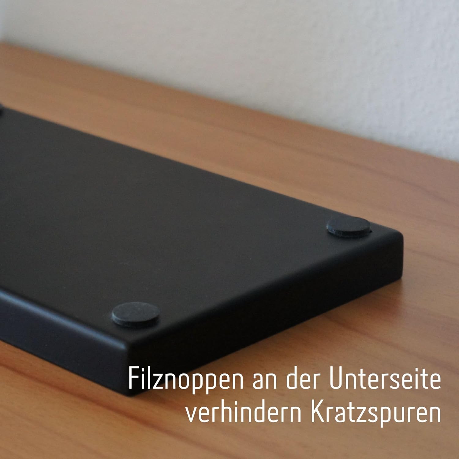 Jarvita Edelstahl Dekotablett schwarz Ablageschale Deko Tablett Schmuckschale