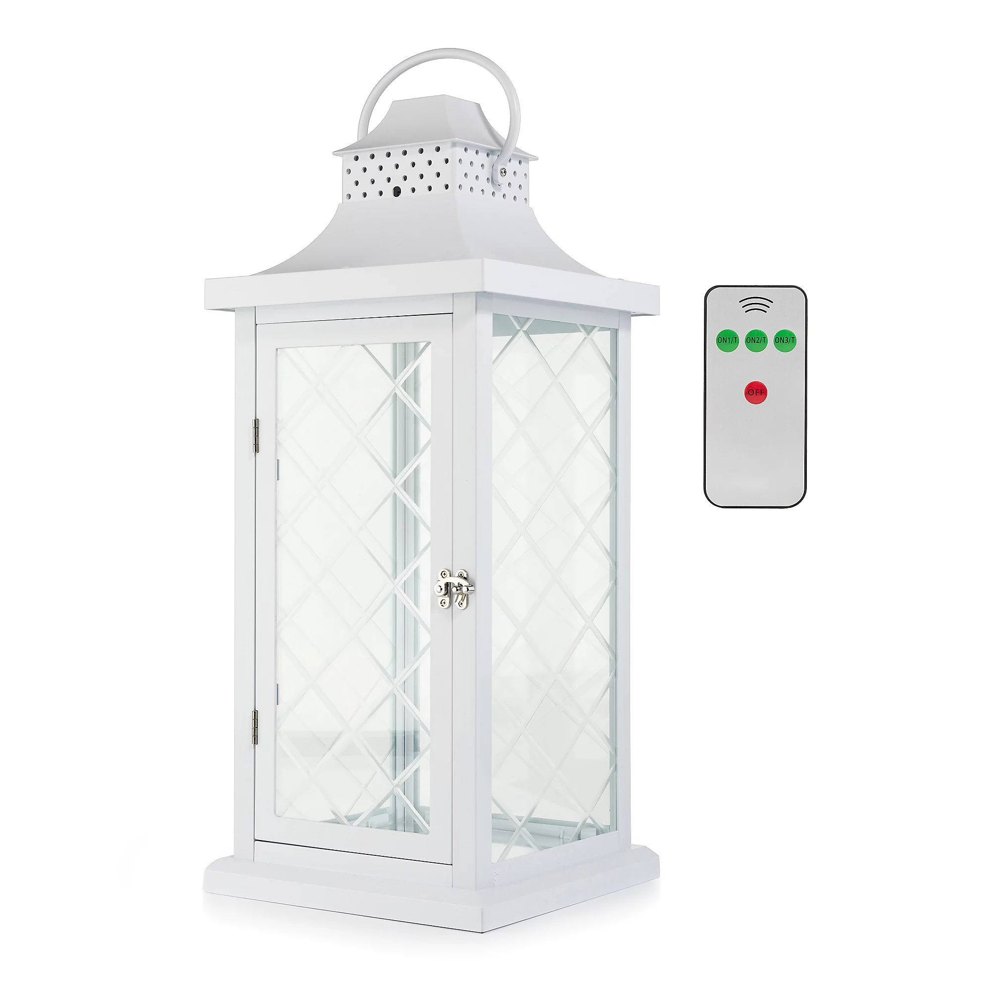 laternen, lichtbox, glas, weiß, fernbedienung