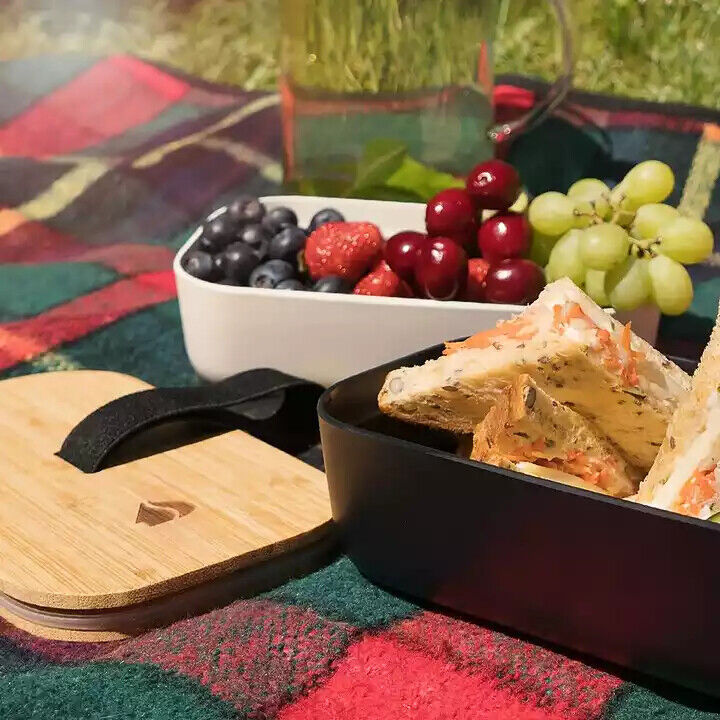 Lunchbox Bento Box mit Bambus Deckel  700ml