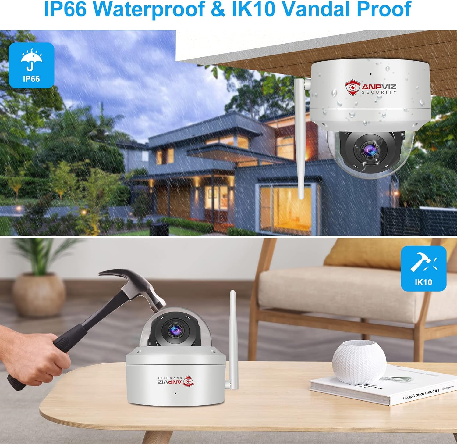 Anpviz Überwachungskamera Aussen WLAN 5MP PTZ IP Outdoor