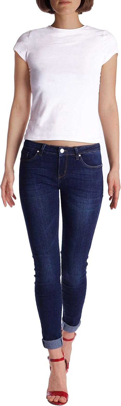 Fraternel Damen Jeans Hose Skinny Slim fit Hüftjeans Gr. 36/S dunkelblau