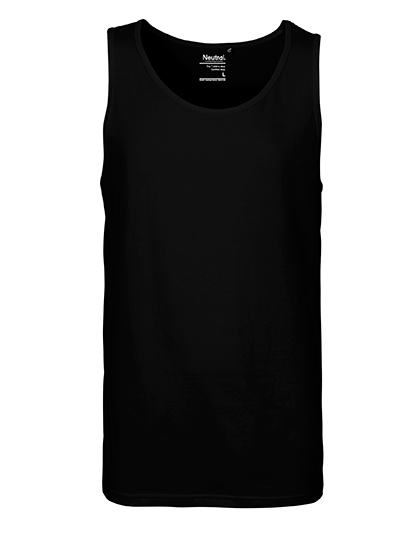 Tanktop, Ärmellos, Schwarz, Rundhalsausschnitt