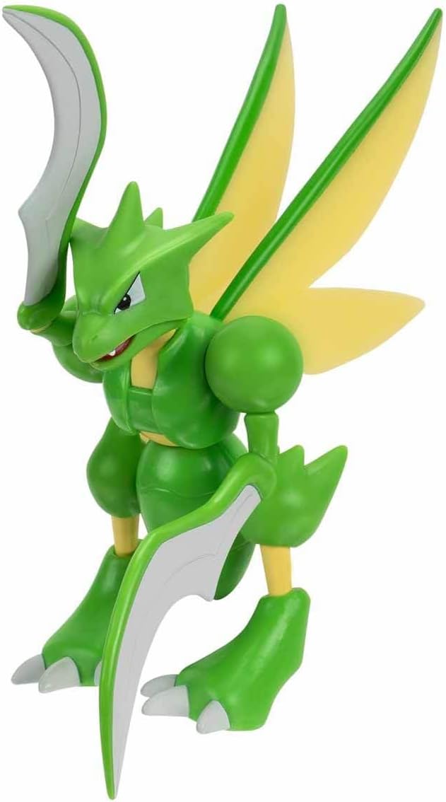 Pokémon Scyther Sichlor Figur 11 cm - Actionfigur Kinderspielzeug Sammelfigur