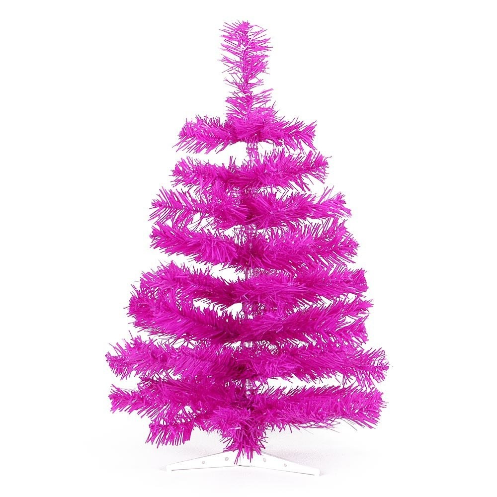 Pink Christmas tree, Tinsel tree, Miniature tree, Decorative tree, Plastic tree