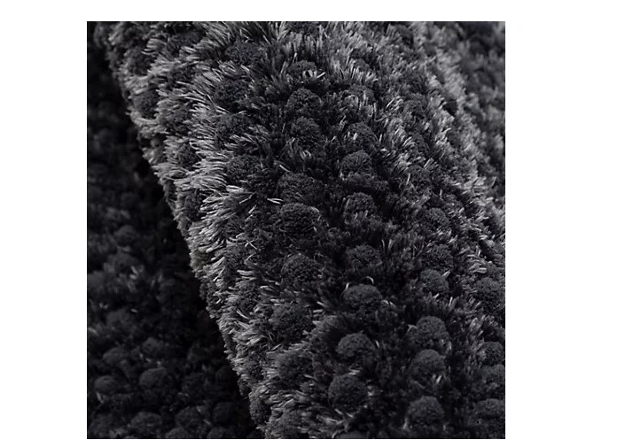 BADIZIO Softdry Badematten Set anthrazit Fußmatte Badteppich 60x100cm