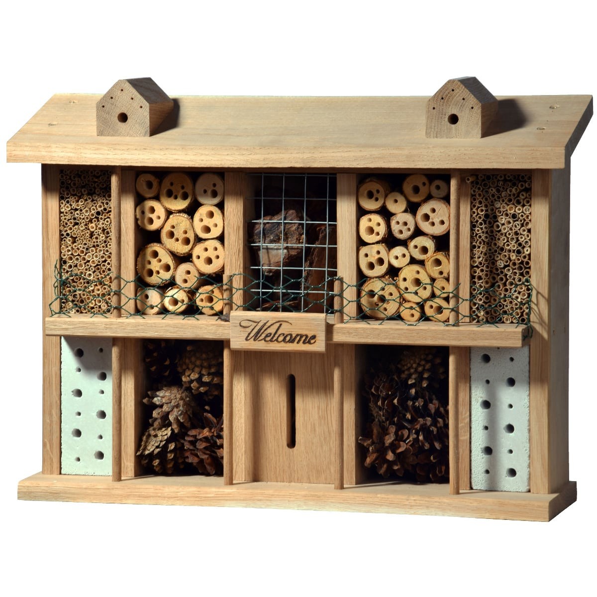 Insektenhotel, Bienenhotel, Holz, Naturmaterial, Wildtierquartier