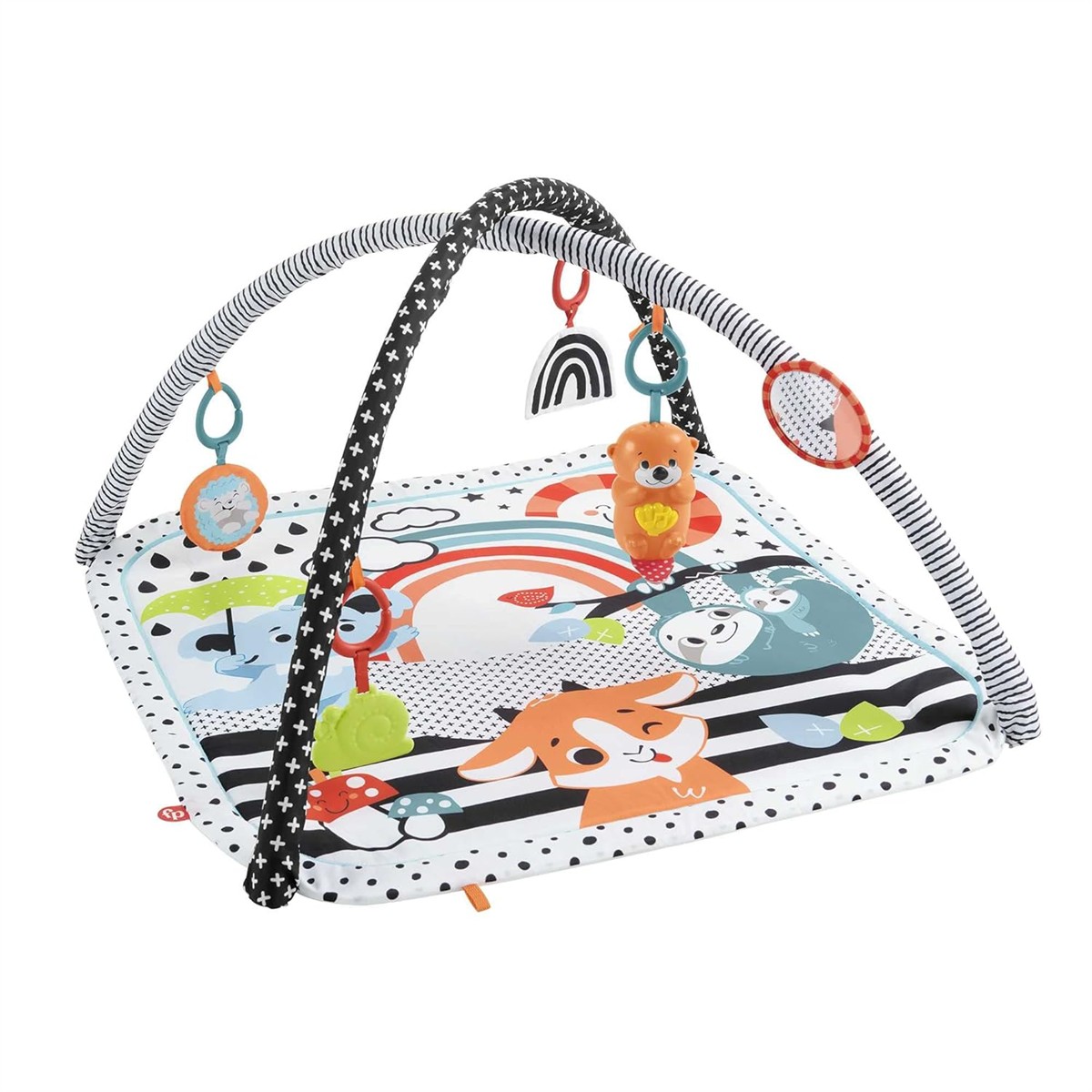 Spielbogen, Babydecke, Tiermuster, Stoffspielbogen, Hängespielzeug