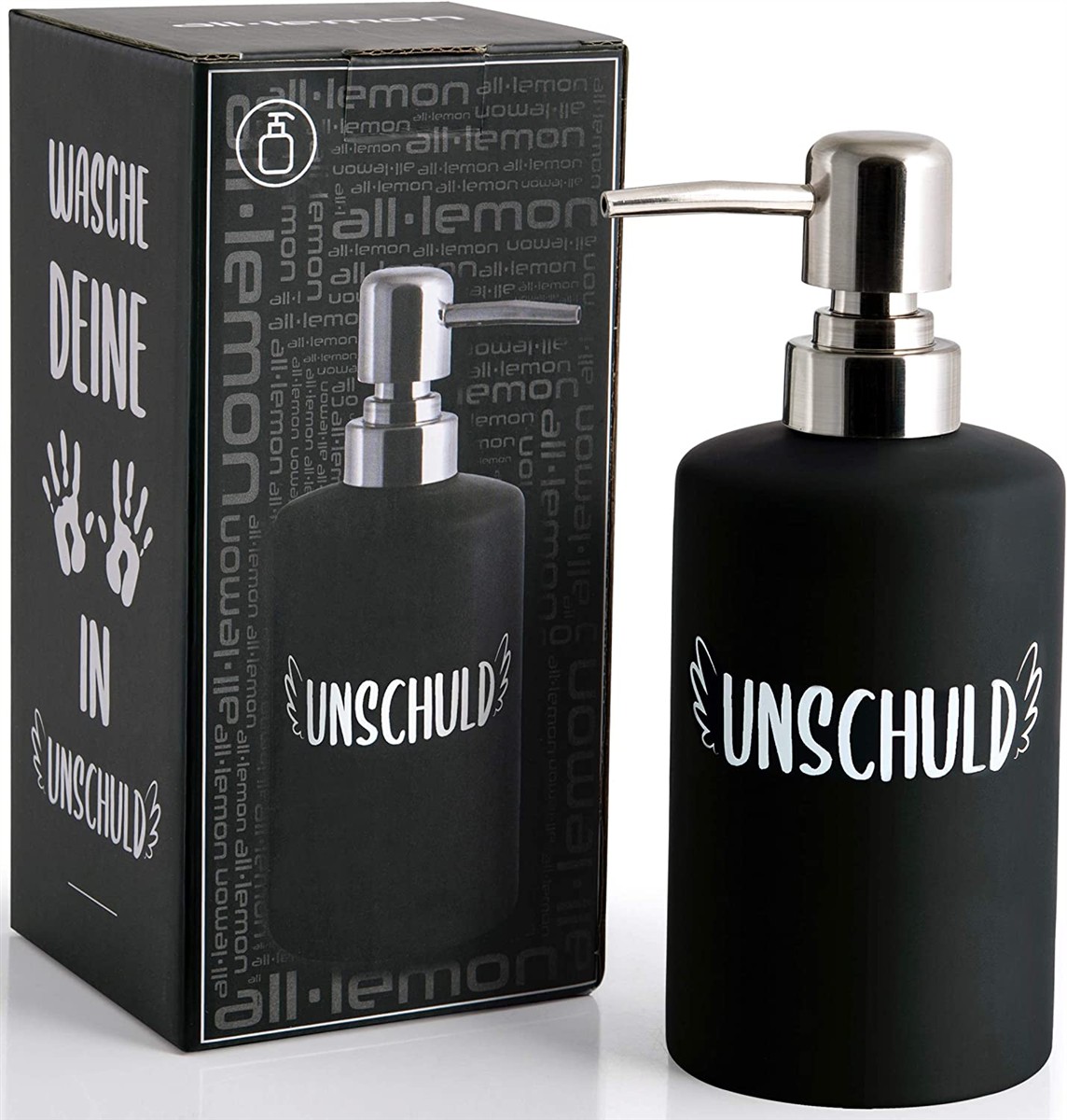 Flasche, Pumpspender, Küchenzubehör, Schwarz, Unschuld