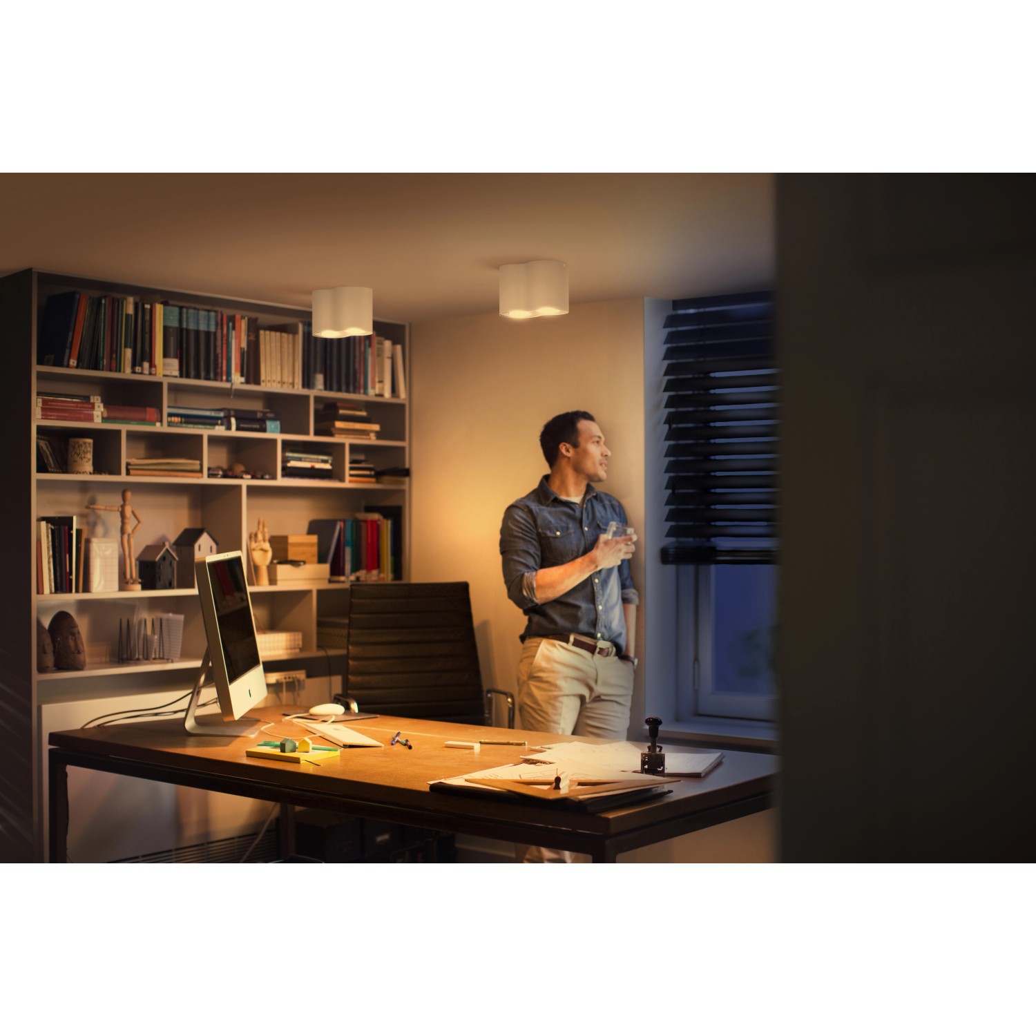 Philips Hue LED Spot Pillar 2 flammig White Ambiance Weiß