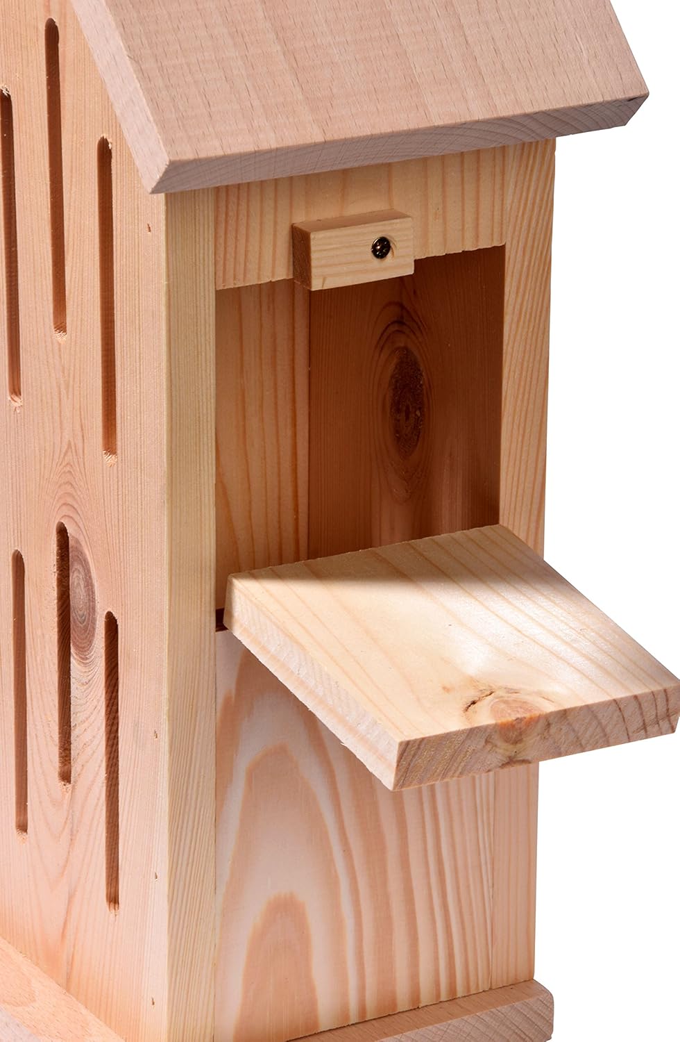 Dobar Luxus-Insektenhotels Schmetterlingshaus Sonnenfalter Natur - Insektenhotel aus Massivholz - Schmetterlingskasten unbehandelt & robust - Schmetterlingshotel für Garten/Terrasse/Balkon