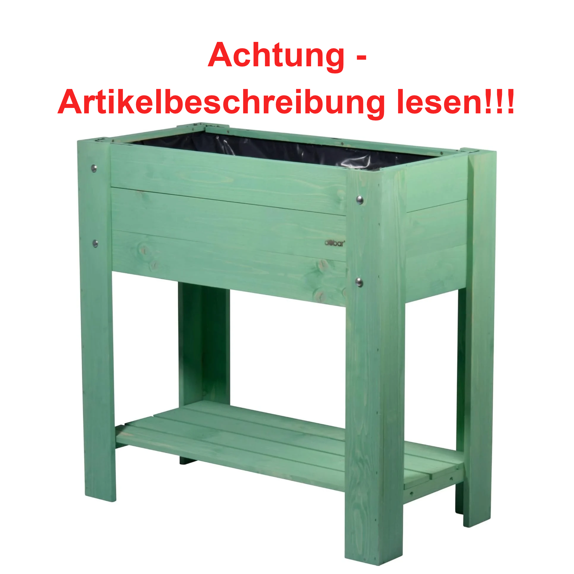 Gartenmöbel, Blumentopfunterstand, Holzständer, Holzback, Grün