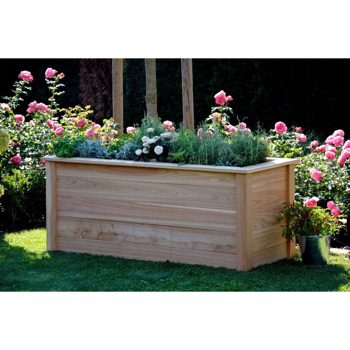 Hochbeet, Holz, Pflanzkasten, Gartenbeet, Rosa*