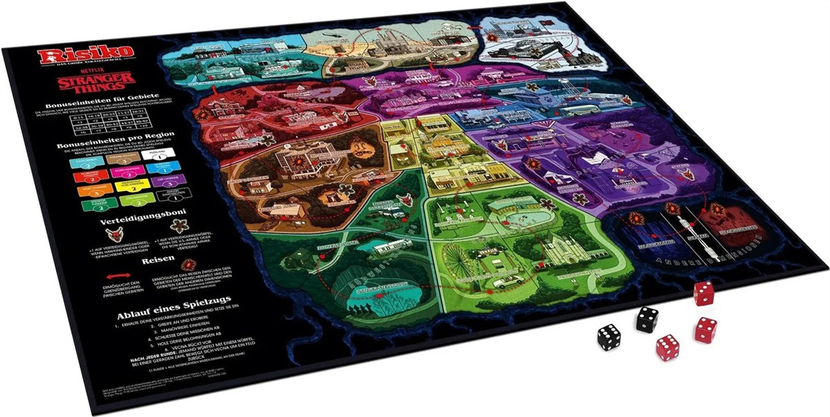 Brettspiel,  Stranger Things,  Fantasy-Brettspiel,  Spielbrett,  Würfelspiel