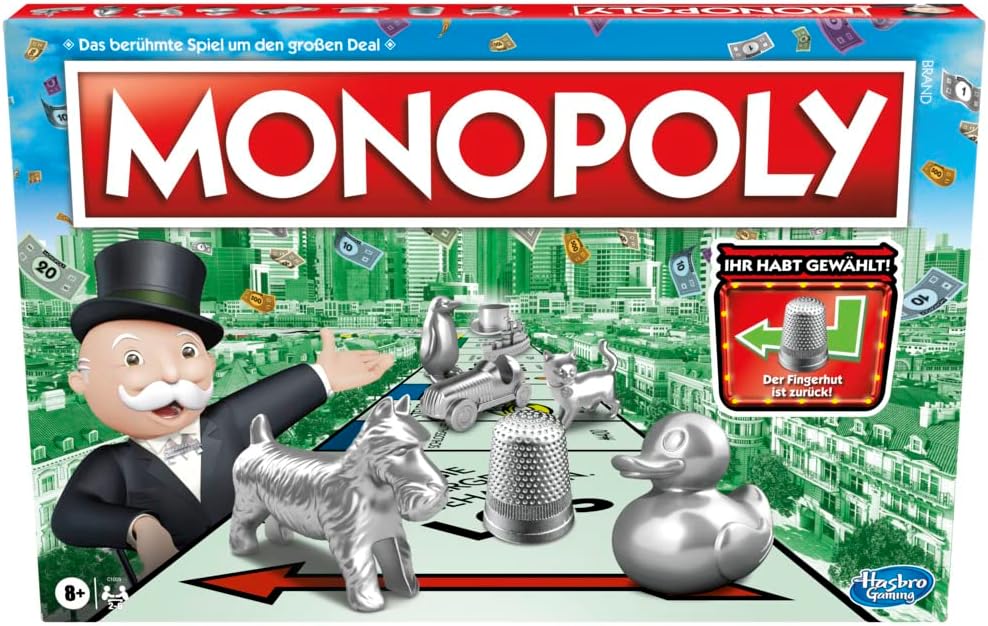 Hasbro C1009594 Monopoly Brettspiel Familienspiel Strategiespiel