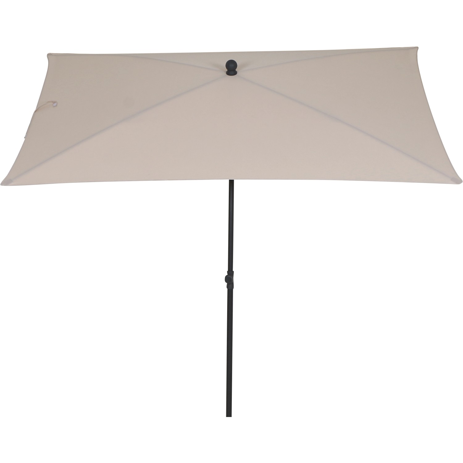 Siena Garden Marktschirm City 140 cm x 210 cm Natur mit Schieber