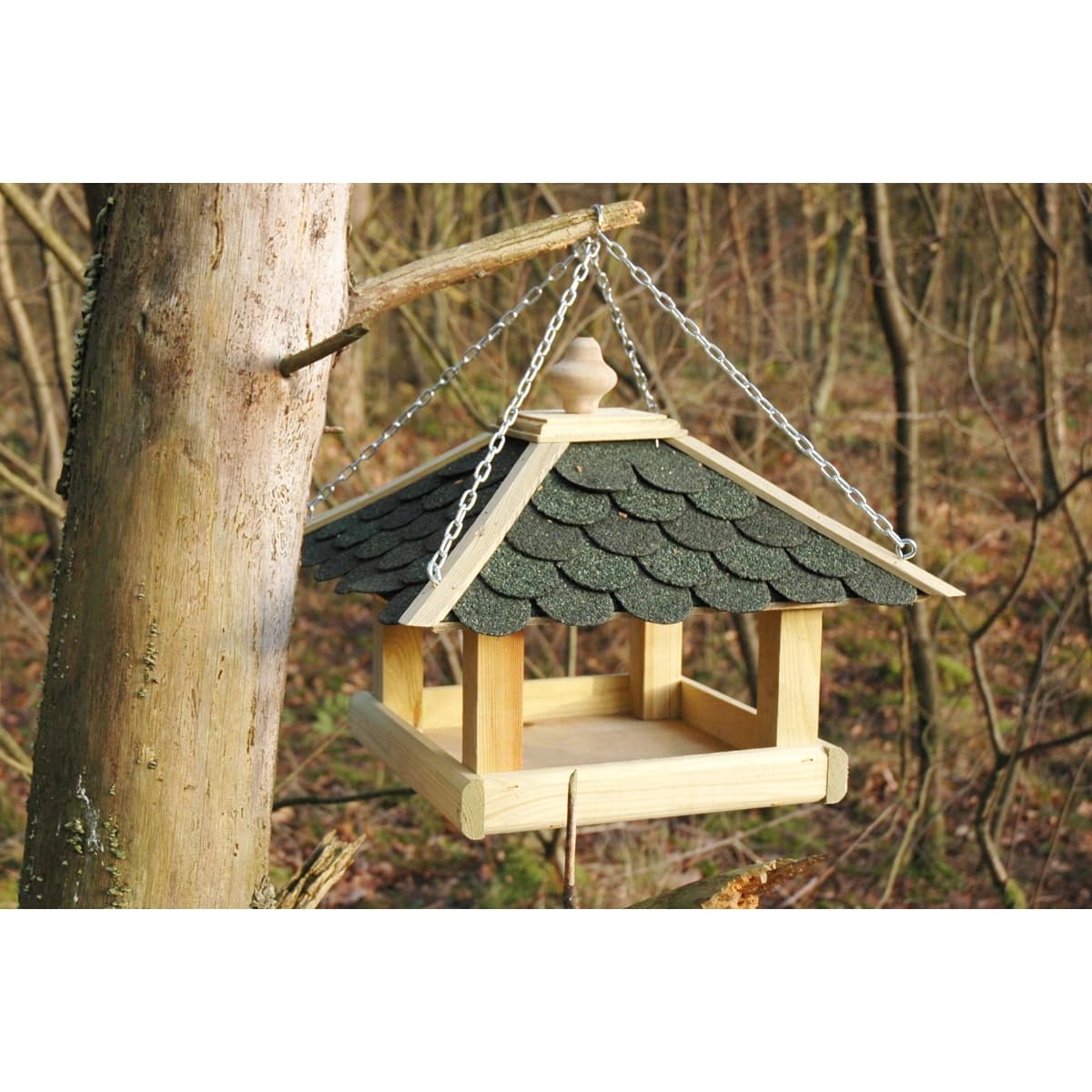 Segelk Undersicht, Vogelfutterhaus, Vogelnistkasten, Gartenfutterhaus, Holzschindeln