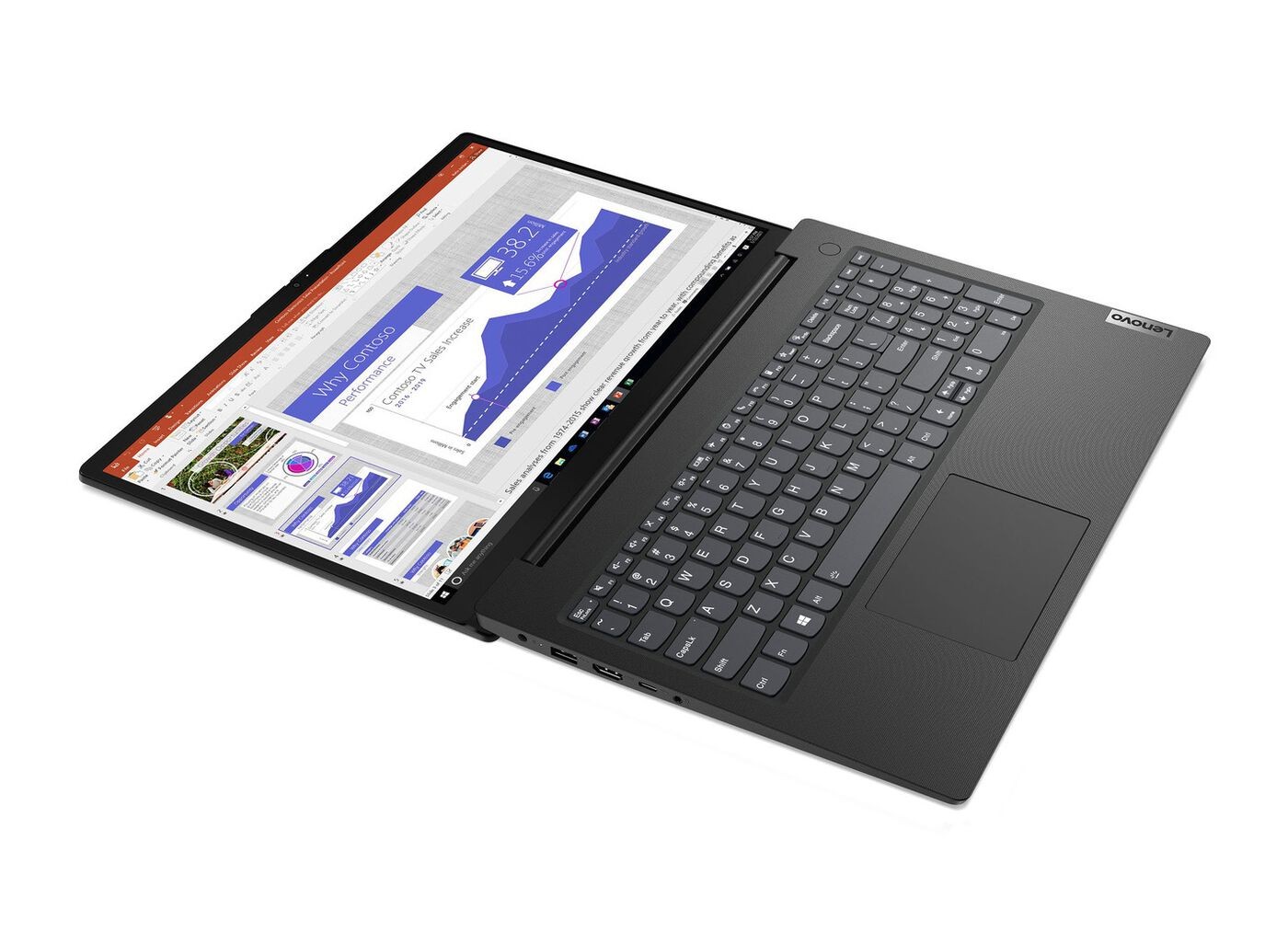 Lenovo Notebook mit 15,6" (39,6 cm) entspiegeltem Full-HD-Display