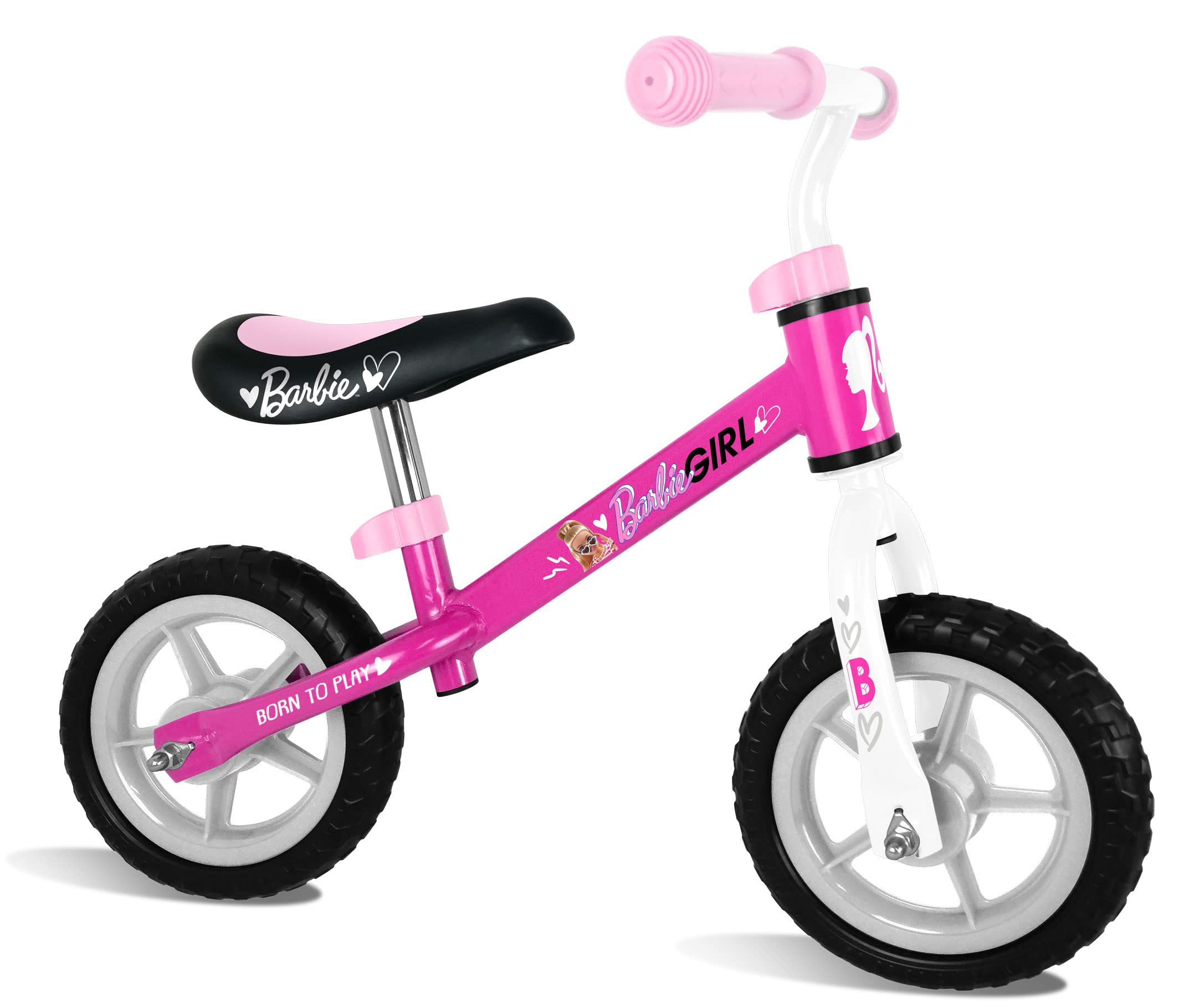 STAMP Girls Balance Barbie Running Bike Rosa Laufrad