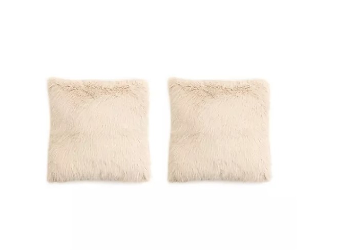 2 Dekokissen creme Sofakissen Kissen Zierkissen