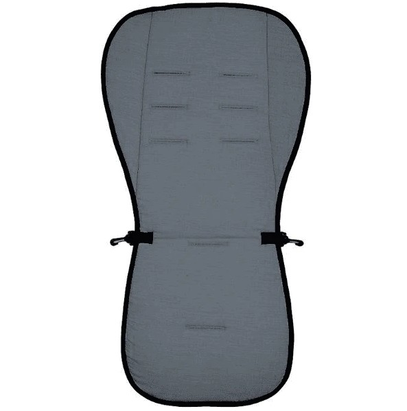 Kinderwagen‑Sitzbezug, Schutzbezug, Grau, Schnallen, Polsterung