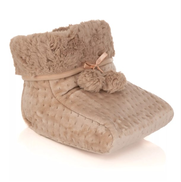 MONT CHALET Fußwärmer Fußheizung warme Füße beige