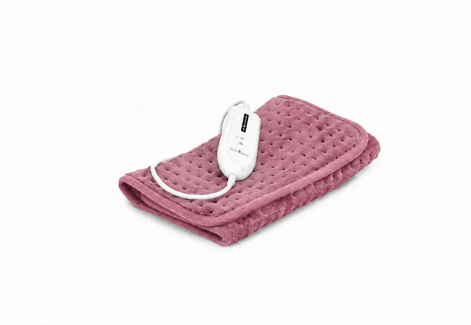 MONT CHALET Heizmatte Mikrofaser Chinchilla 4 Heizstufen Auflage mauve