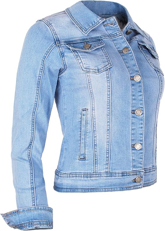 Fraternel Damen Jacke Jeansjacke Denim Jacket talliert Stretch Gr. 42/XL