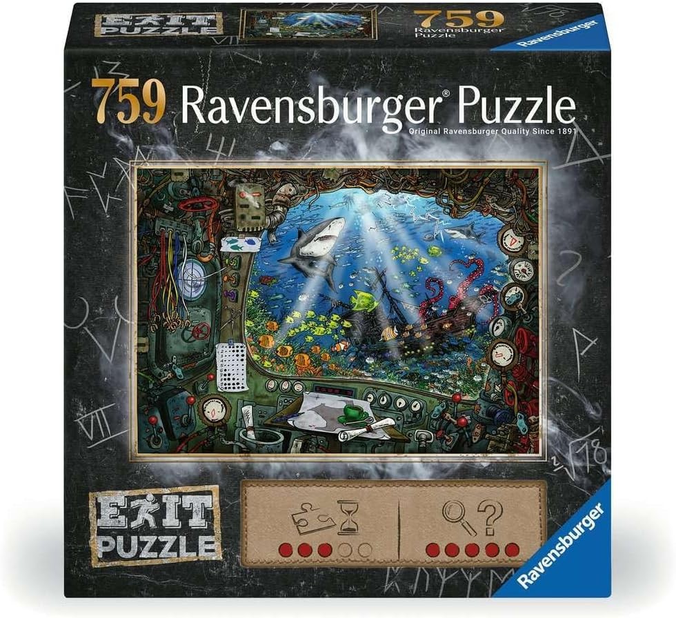 Ravensburger 19953 EXIT Puzzle Im U Boot 759 Teile Puzzlespiel