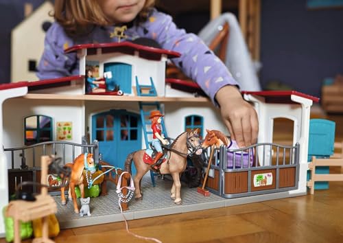 Schleich 42567 HORSE CLUB Reiterhof Pferdestall Spielset Pferde Tierfiguren