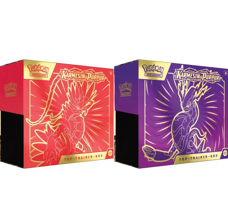 Amigo 45579 Pokèmon (Sammelkartenspiel), PKM KP01 Top-Trainer Box DE MBE4: Lieferumfang: 1 von 2 möglichen Farben