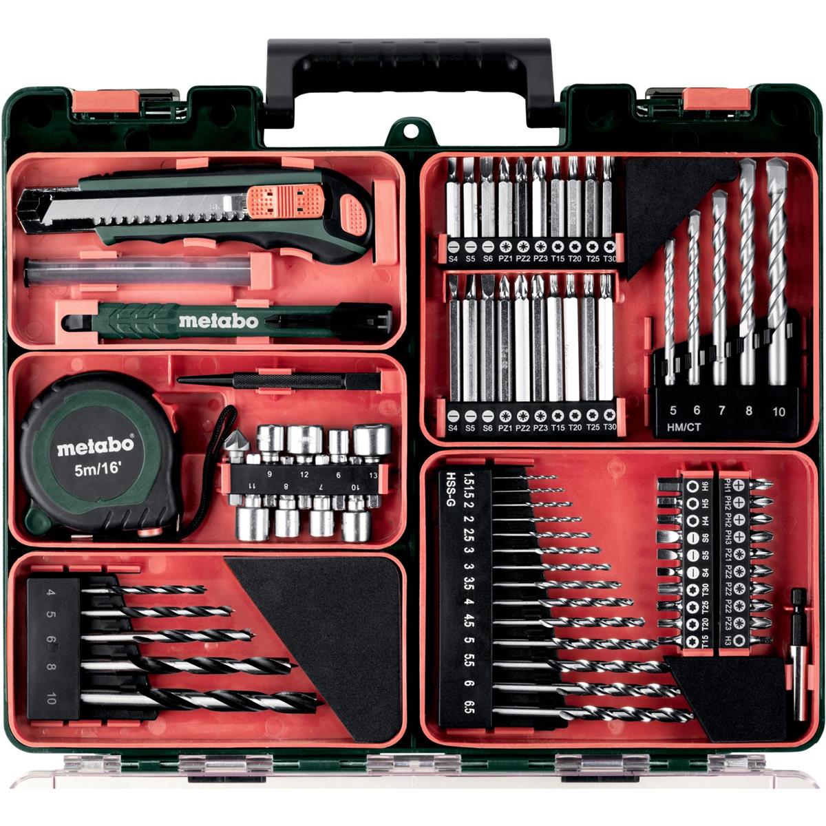 Metabo Akku Schlagbohrmaschine SB L 18 Set Mobile Werkstatt inkl. 2 Li Ion Akkus