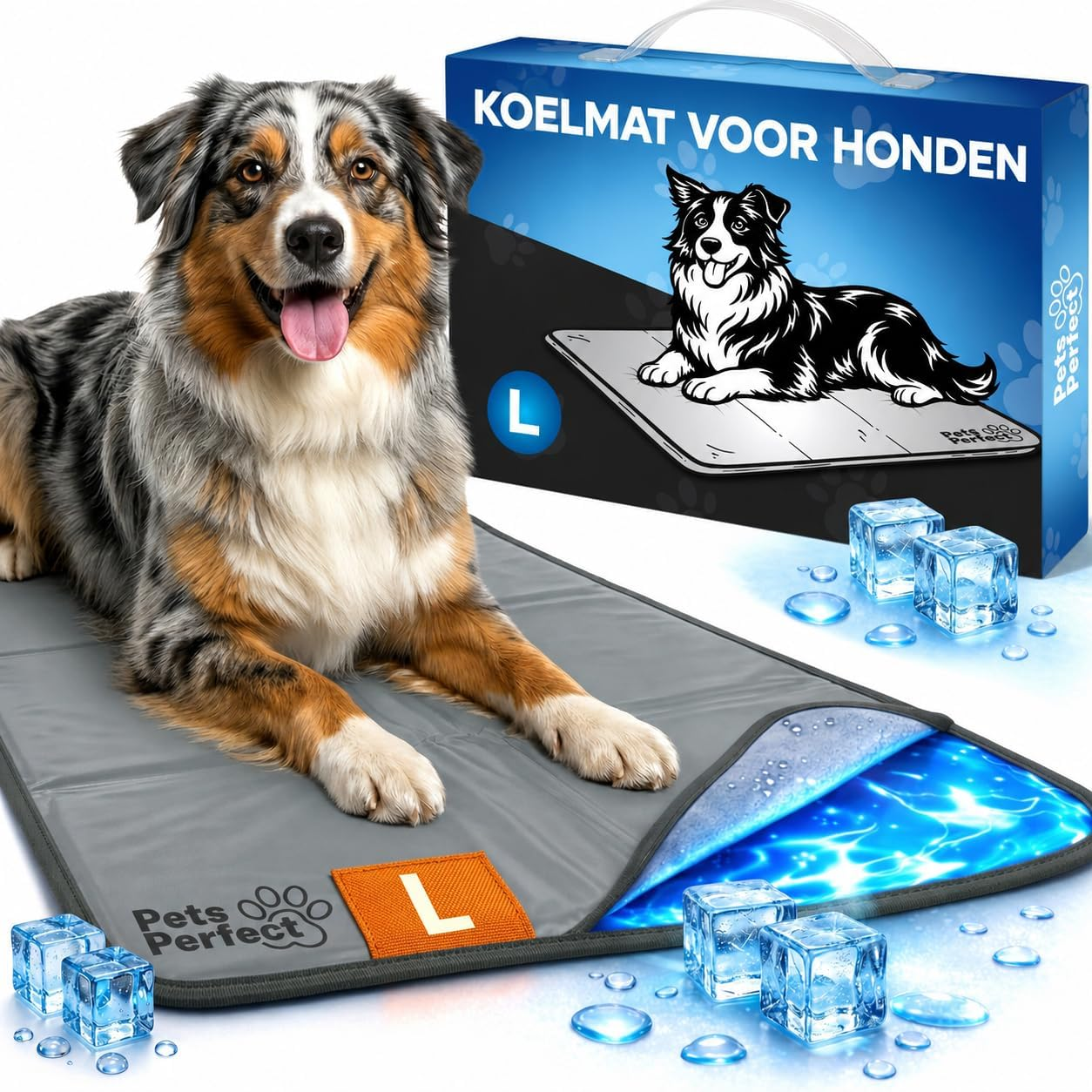 Hundematte, Kühlmatte, Hundebadematte, XL, Pets Perfect