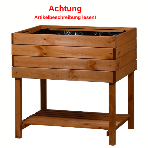 Dobar Hochbeet Kubus 2.0 mit Ablagefläche Pflanzkasten Pflanzbeet #DH74