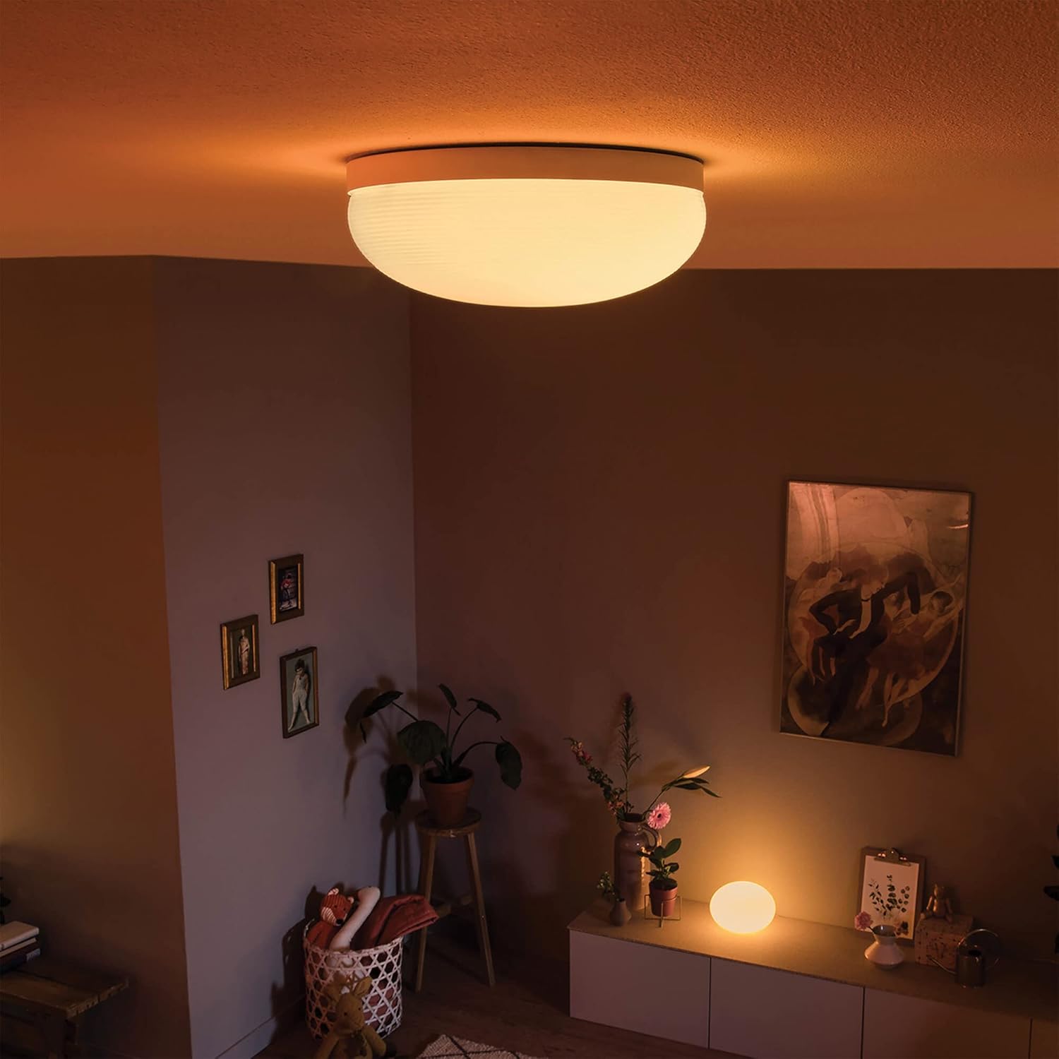 Philips Hue White & Color Ambiance Flourish Deckenleuchte weiß 1940 lm dimmbar