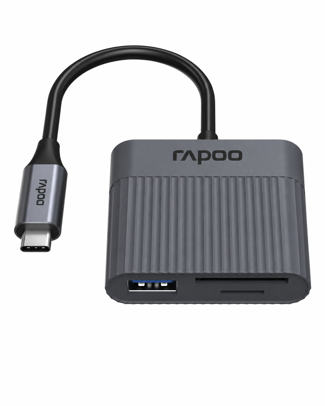 Rapoo 3-in-1 USB-C Kartenleser UCR-3011 grau
