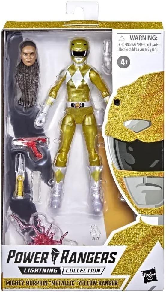 Power Rangers Lightning Collection Yellow Ranger Mighty Morphin Metallic