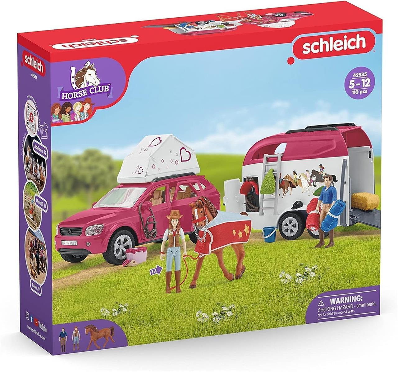 Schleich Horse Club 42535 Abenteuer mit Auto und Pferdeanhänger